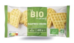 10 gaufres coeurs bio