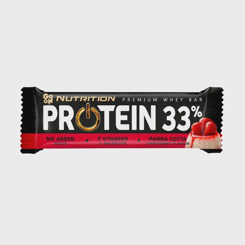Baltyminis batonėlis GO ON PANNA COTTA, 50 g