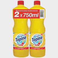 Topine Ultra Gel Λεμόνι Με Ενεργό Χλώριο 2x750ml