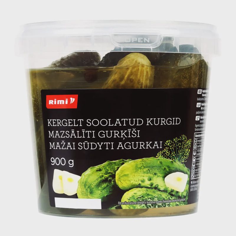 Mažai sūdyti agurkai RIMI 900G/500G