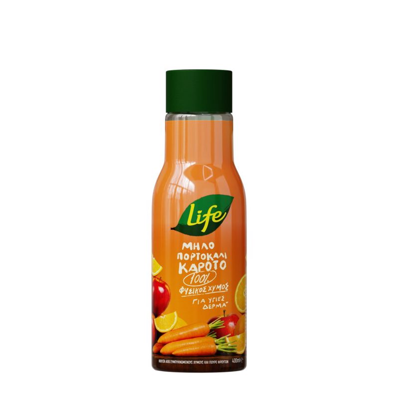 Life 100% Natural Juice With Cranberry, Raspberry And Blueberry 400 ml