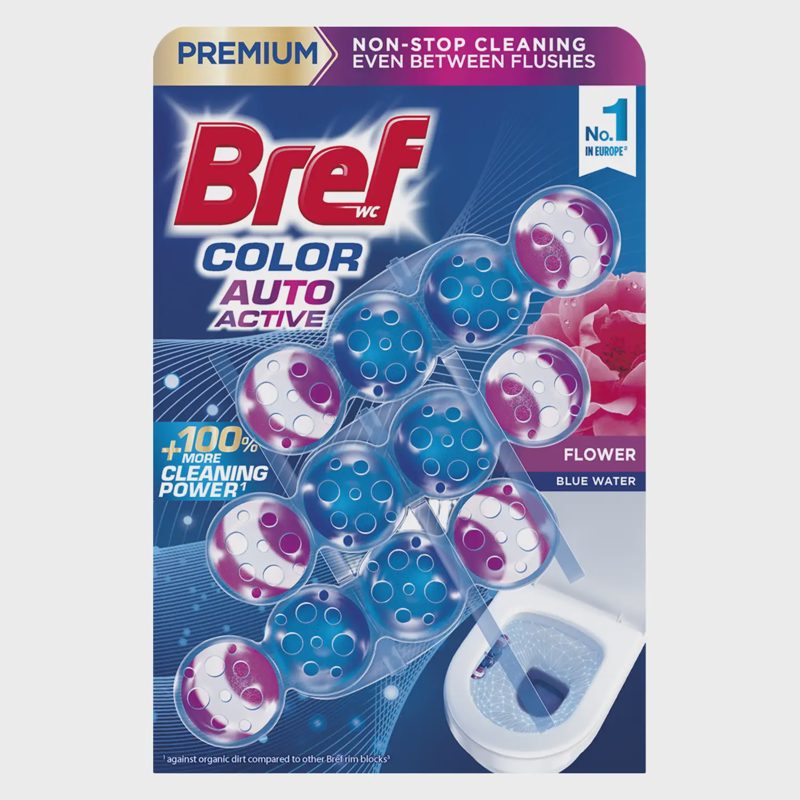 WC val.-gaiv. BREF COLOR AC. FLOWER, 3 x 50 g