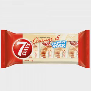 "7" Days Κρουασάν Με Γέμιση Κρέμα Κακάο 5Χ37gr Οικογενειακή Συσκευασία