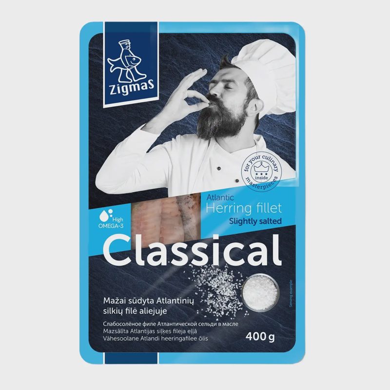 Maž.sūd.klas. silkių filė aliej. ZIGMAS, 400g