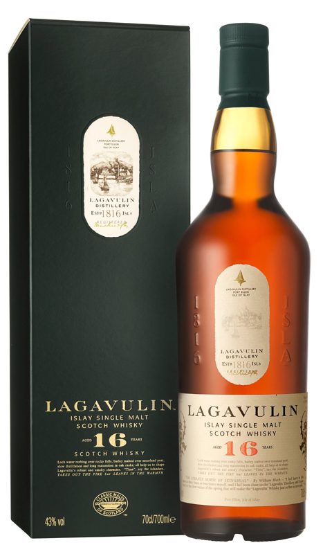 LAGAVULIN whisky escocés de malta 16 años botella 70 cl
