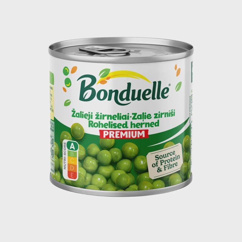 Žalieji žirneliai BONDUELLE, 400 g / 265 g