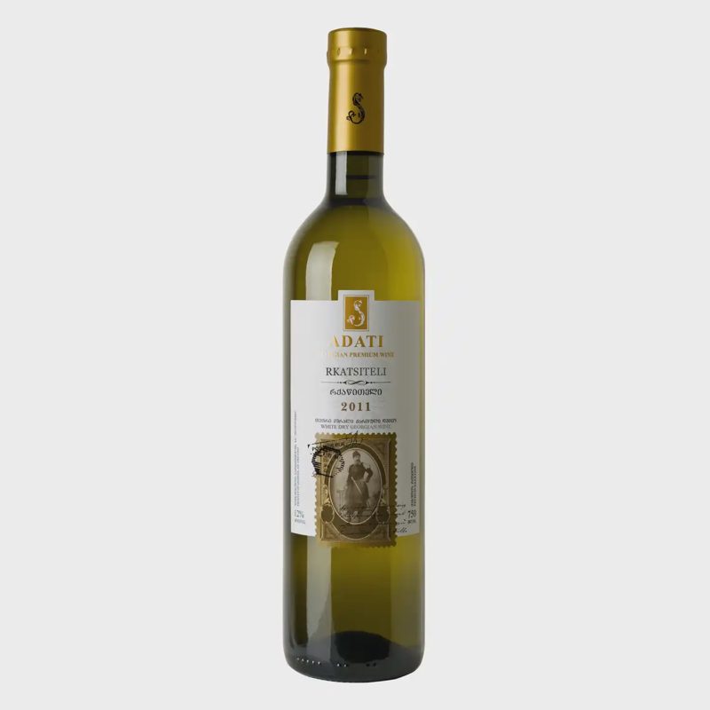 Balt. sausas vynas ADATI RKATSITELI,11%,0,75l