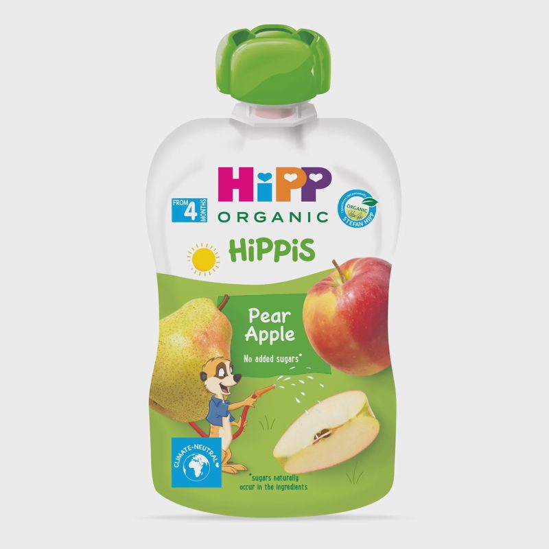 Ekol. kr. obuol. tyrė HIPP BIO, 4 mėn, 100 g