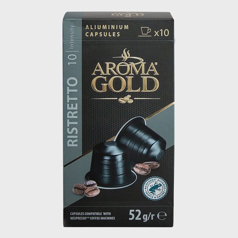 Kavos kapsulės AROMA GOLD RISTRETTO,52 g