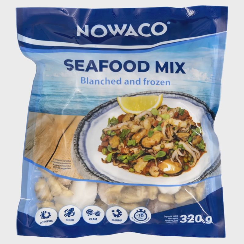 Šaldyt. jūros gėrybių rinkinys NOWACO, 320 g
