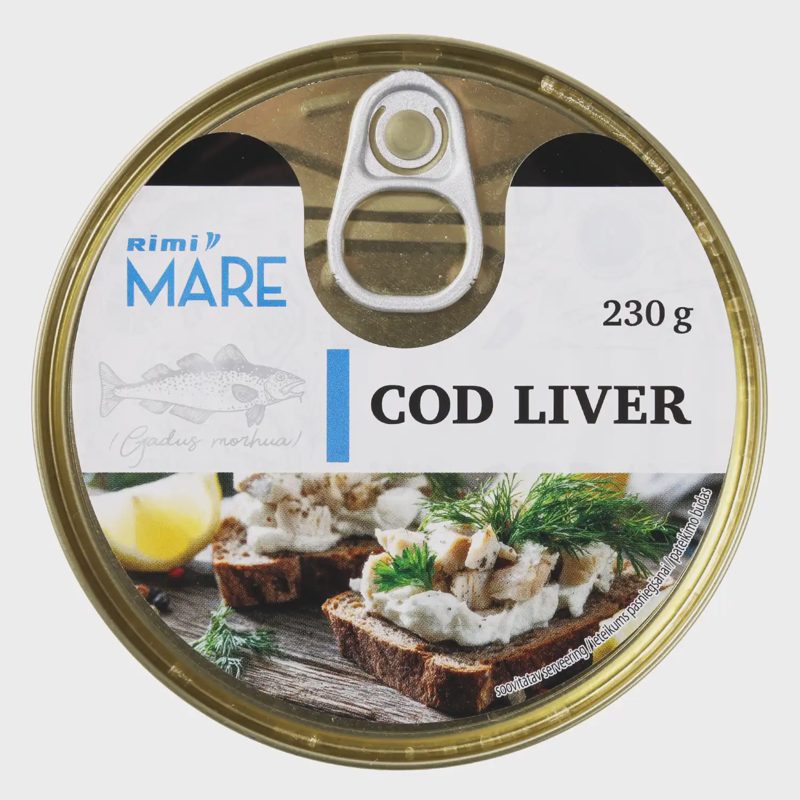 Menkių kepenėlės aliejuje RIMI MARE, 230 g