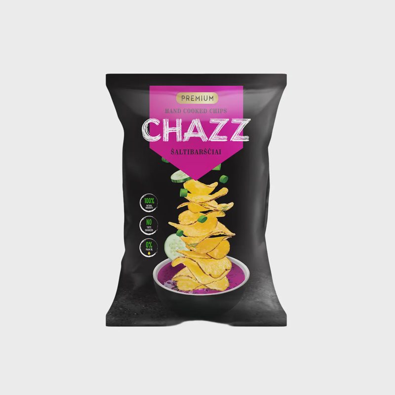 Bulvių traškučiai šaltib. skonio CHAZZ, 90 g