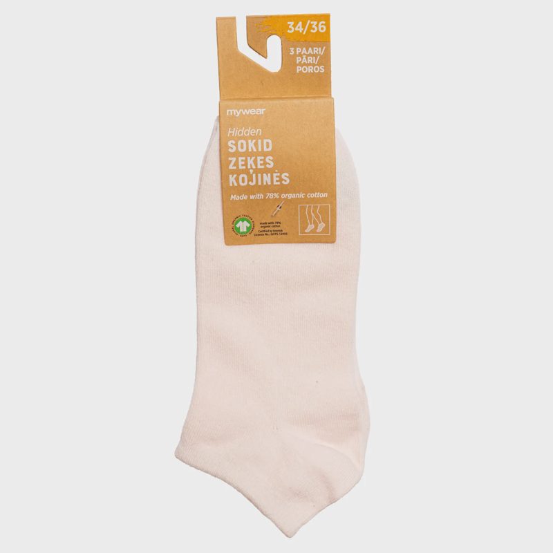 Vaik. kojinės MYWEAR, rausv., 3 poros, 34/36