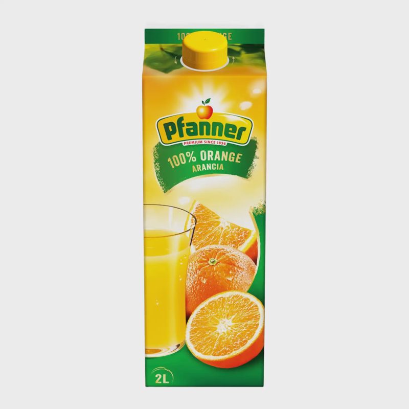 Apelsinų sultys PFANNER, 100 %, 2 l