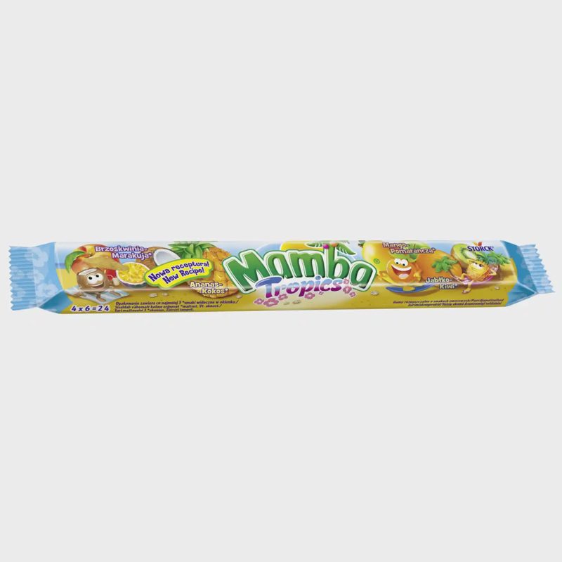 Kramtomi saldainiai MAMBA TROPICS, 106 g