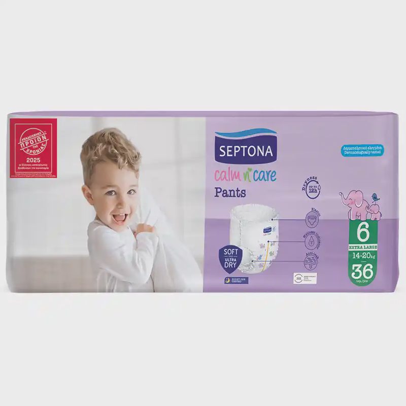 Septona Πάνες Calm N' Care Pants XL N.6 14-20kg 36τεμ