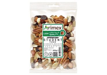 STUDENTŲ MAISTAS su riešutais ir dž. vaisiais ARIMEX PREMIUM, 300 g