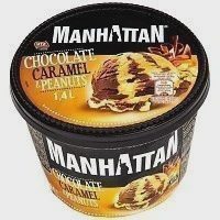 Manhattan Παγωτό Σοκολάτα-Καραμέλα & Φιστίκια 705gr (1400ml)