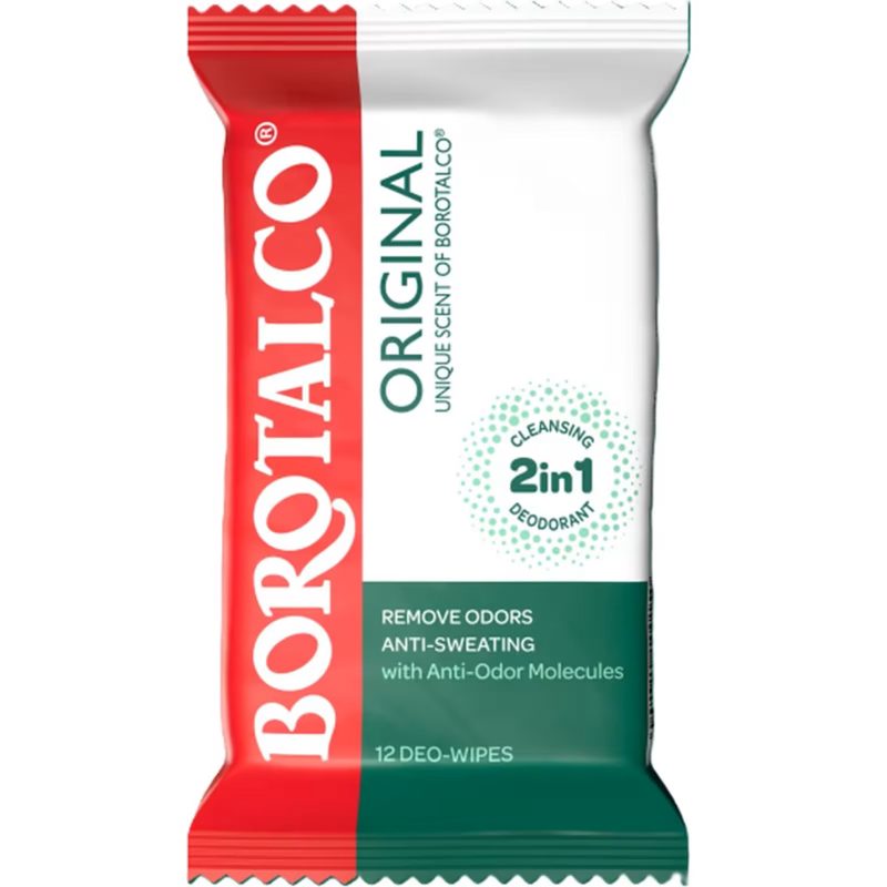 Borotalco Αποσμητικά Μαντηλάκια Original 12τεμ