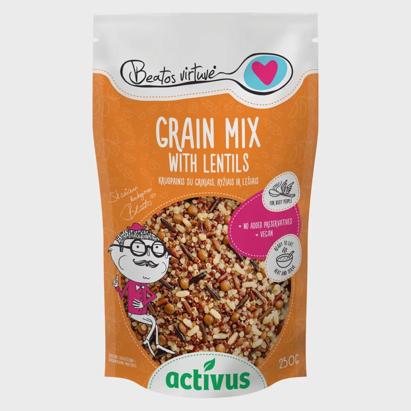 Grūdų mišinys su lęšiais ACTIVUS & BV, 250 g