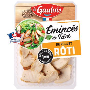 Emincés de filet de poulet rôti Le Gaulois - 180g