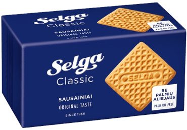 Sausainiai SELGA KLASIKA becukriai, 180 g