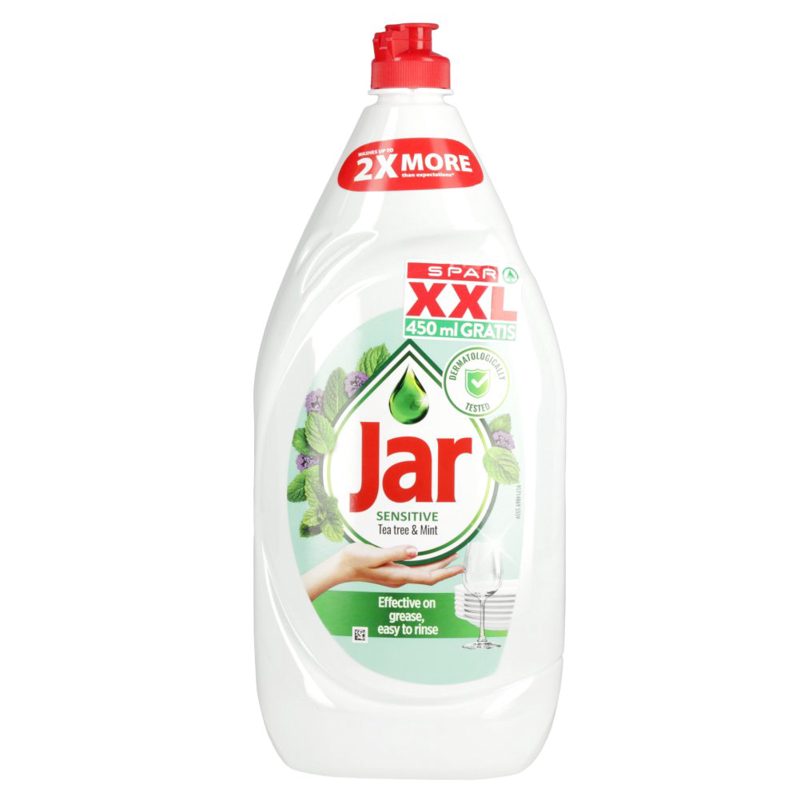 Jar deterdžent za posuđe Sensitive Tea tree & Mint 1,35 L