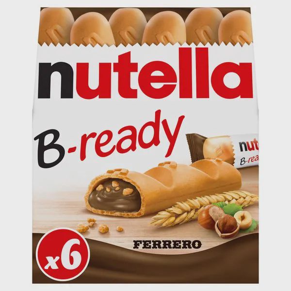Nutella B-Ready Snack Bars 6 Pieces