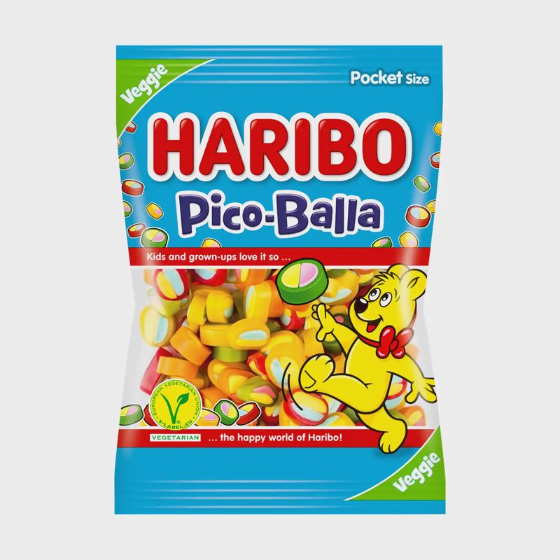 Vaisių sk. guminukai HARIBO PICOBALLA, 85 g