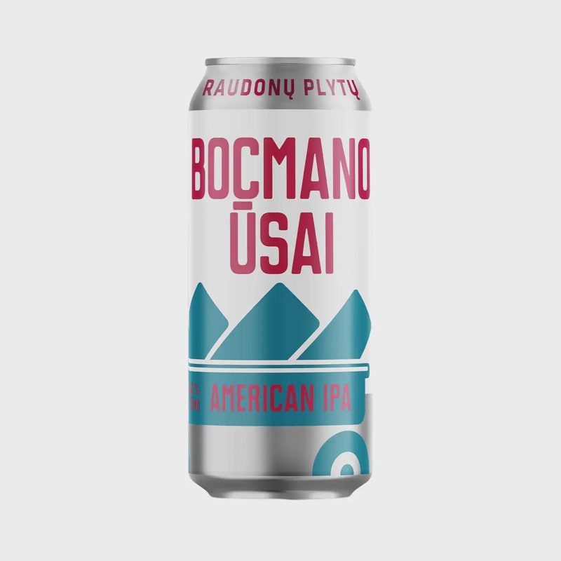 Alus RAUDONŲ PLYTŲ BOCMANO ŪSAI, 6,0 %, 0,5 l
