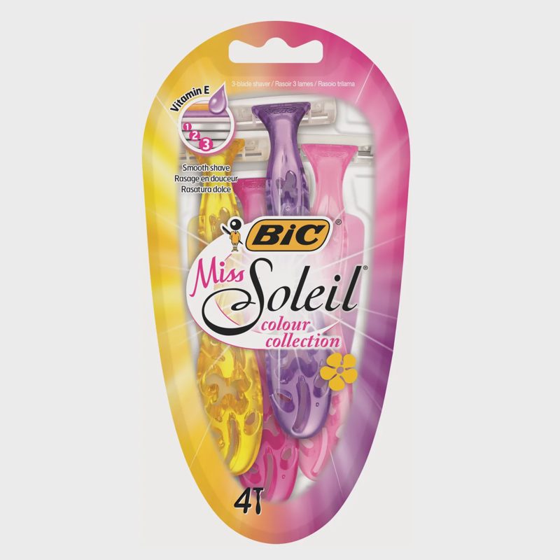 Mot.vienk.skust.BIC M.SOLEIL COLOUR,4vnt