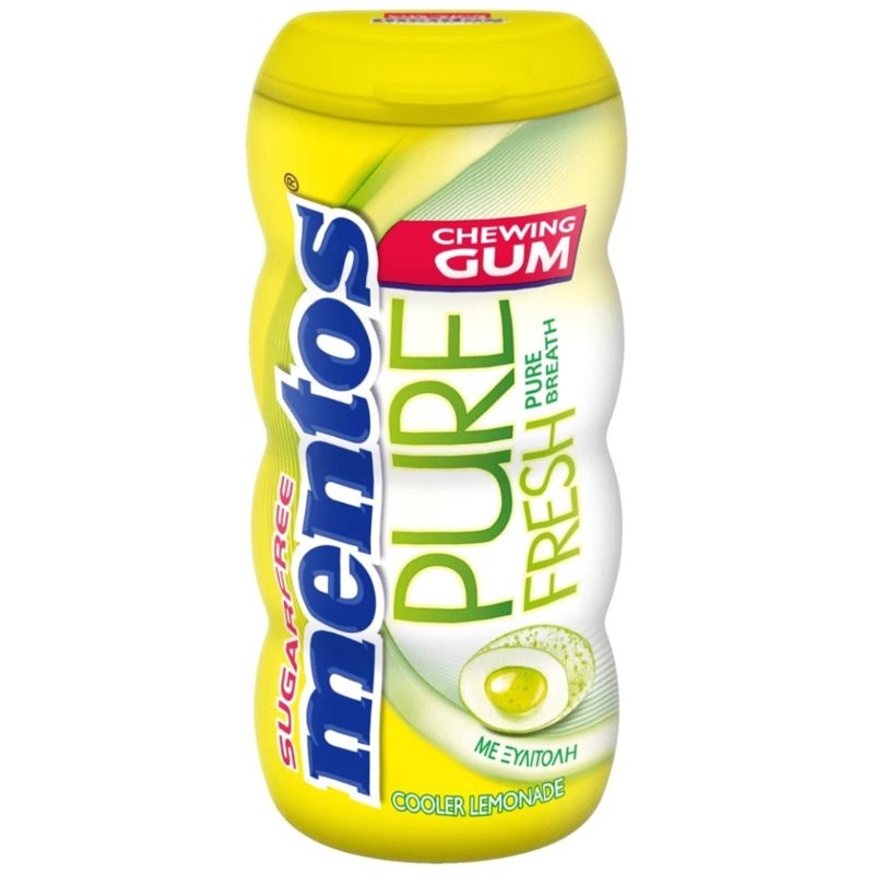 Mentos Pure Fresh Pocket Bottle Lemonade Τσίχλες 28gr