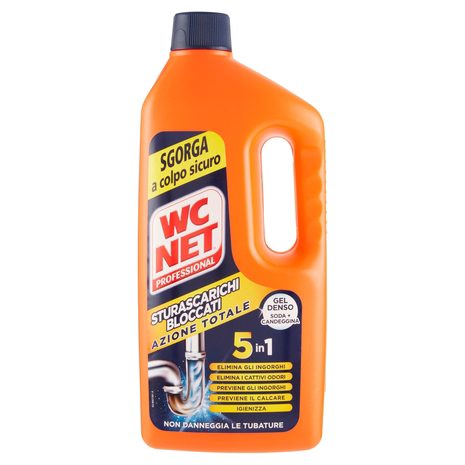 WC Net Professional Sturascarichi Bloccati Azione Totale 1000 Ml