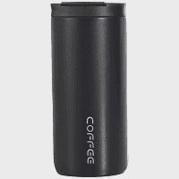 Tabletop Ισοθερμικό Δοχείο Με Μαύρο Καπάκι 380ml