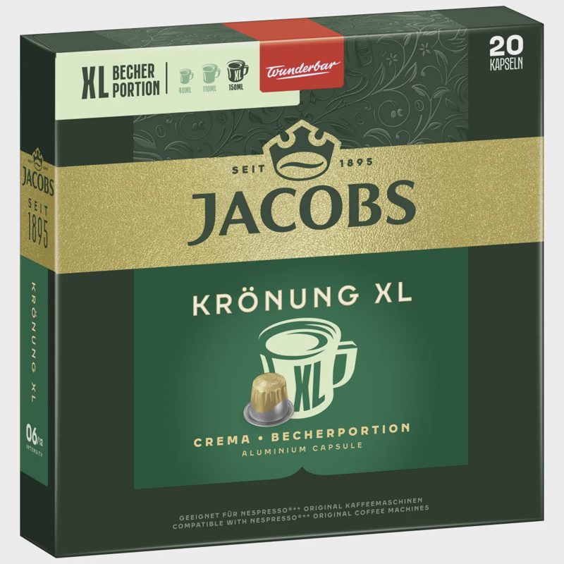 Jacobs Kapseln NCC kompatibel Krönung XL Crema
