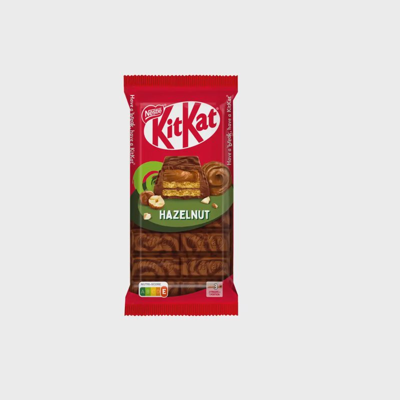 Lazdyno riešutų skonio plytelė KIT KAT, 99 g