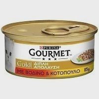 Gourmet Gold Duo Βοδινό & Κοτόπουλο 85gr
