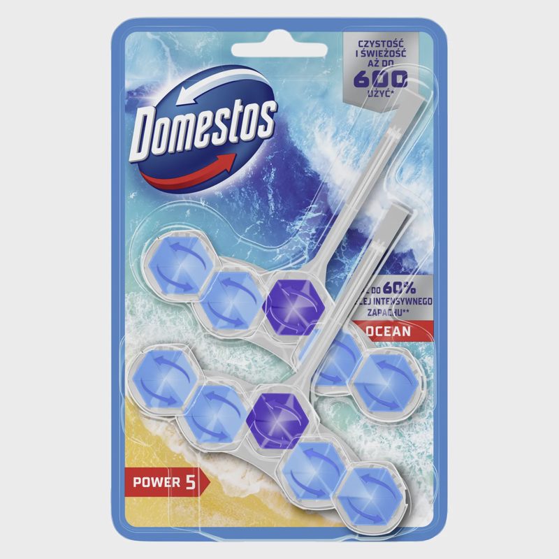 Tualeto blokas DOMESTOS P5 OCEAN, 2 x 50 g