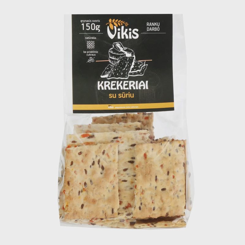 Krekeriai su sūriu VIKIS, 150 g