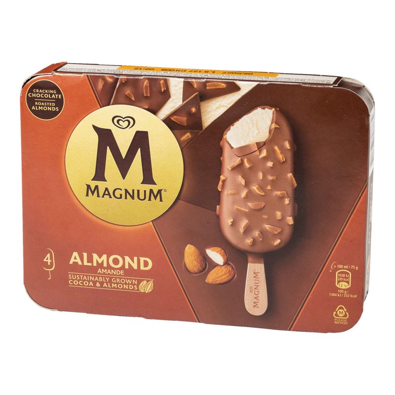 Magnum Almond Ice Cream 4x100ml