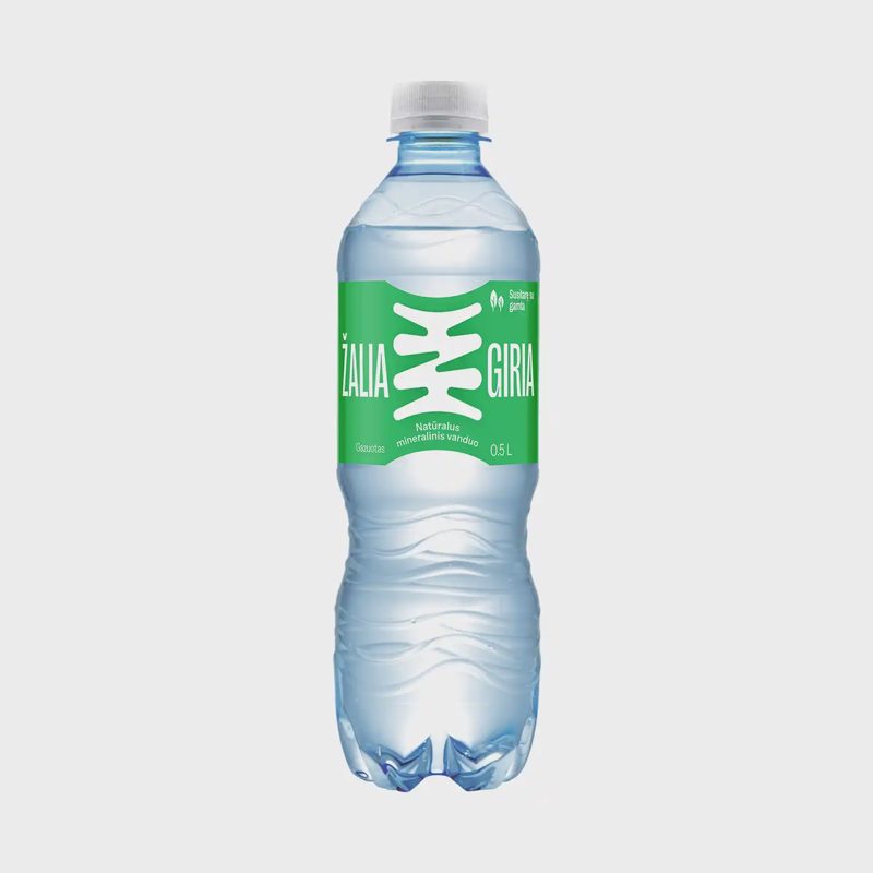 Gaz. nat. mineral. vanduo ŽALIA GIRIA, 0,5 l