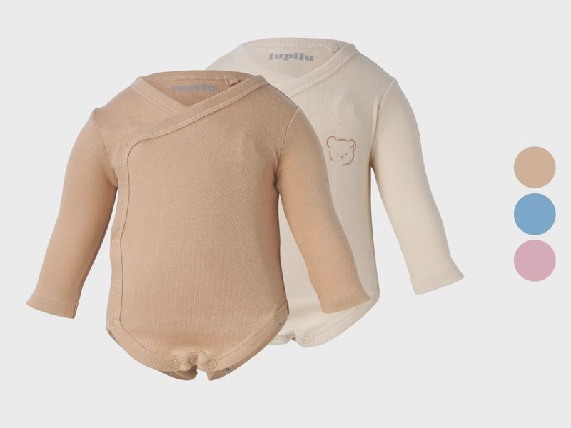 Dětské zavinovací body s BIO bavlnou, 2 kusy