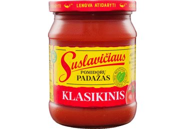 Aštrusis SUSLAVIČIAUS pomidorų kečupas, 500 g