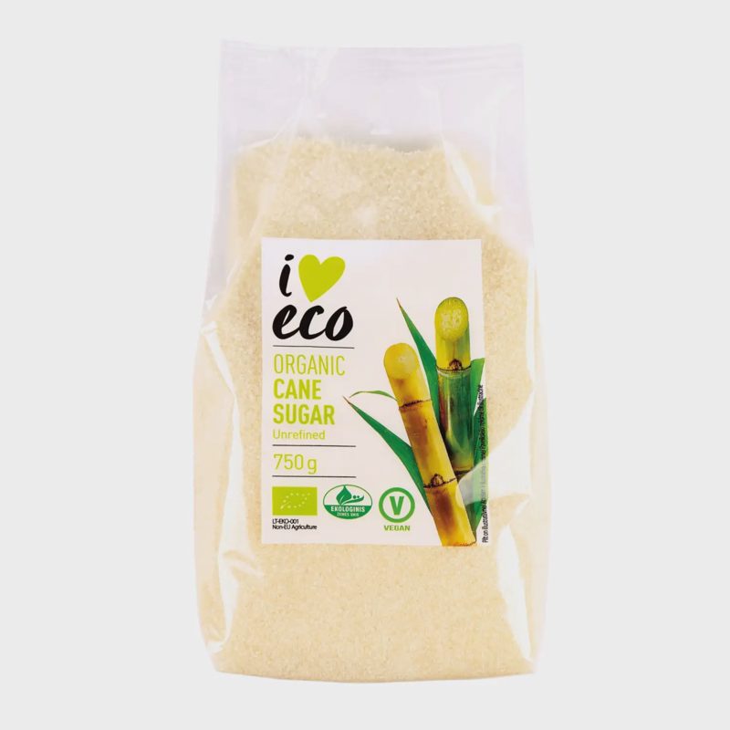 Ekologišk.cukranendrių cukrus I LOVE ECO 750g