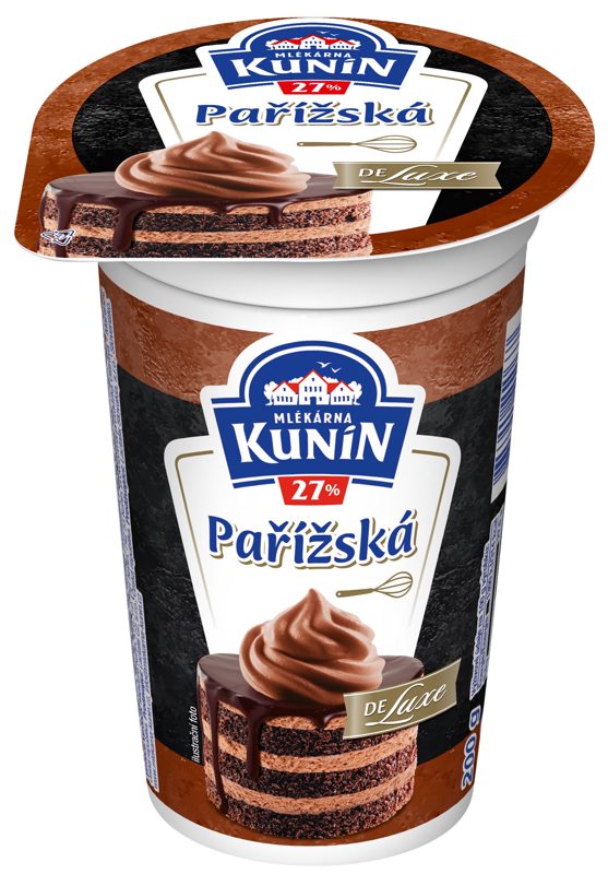 Mlékárna Kunín Pařížská šlehačka de luxe 27 %