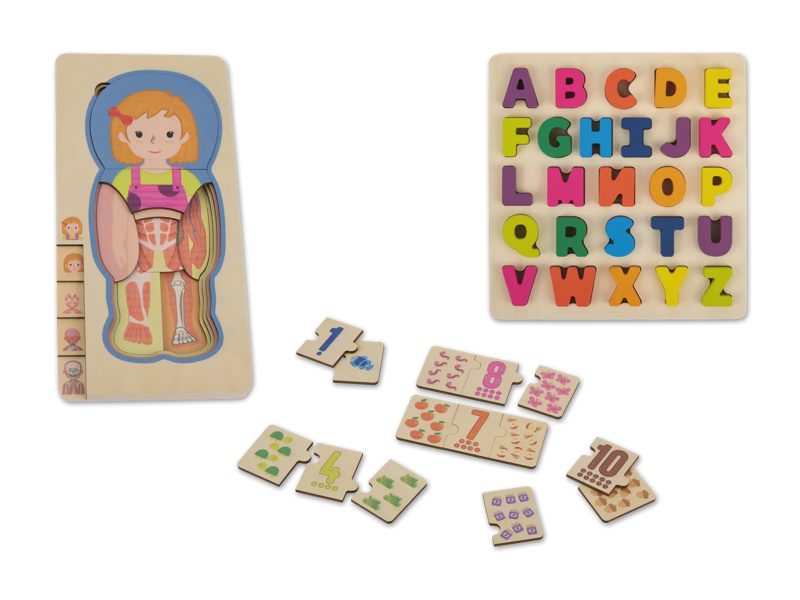 Holz Lernpuzzle