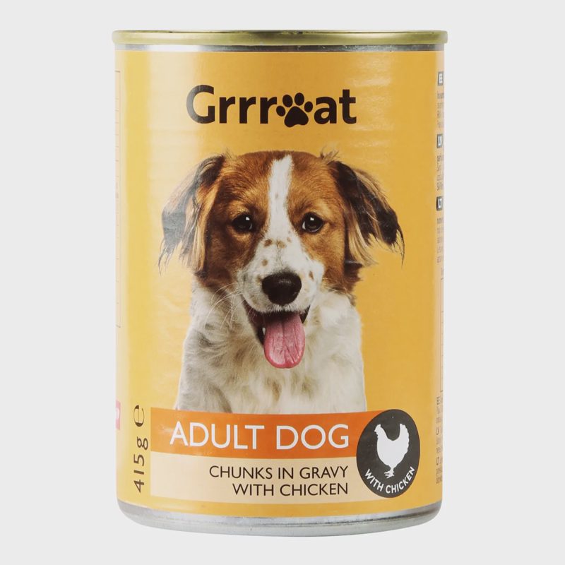 Ėdalas šunims GRRREAT, gab.su višt.415 g