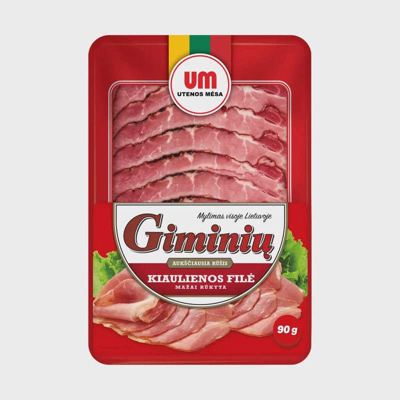 Maž. rūk. GIMINIŲ kiaulienos filė, a. r. 90 g