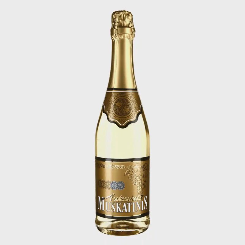 Vyno gėrimas BOSCA MUSK. AUKSINIS, 8 %, 0,75l