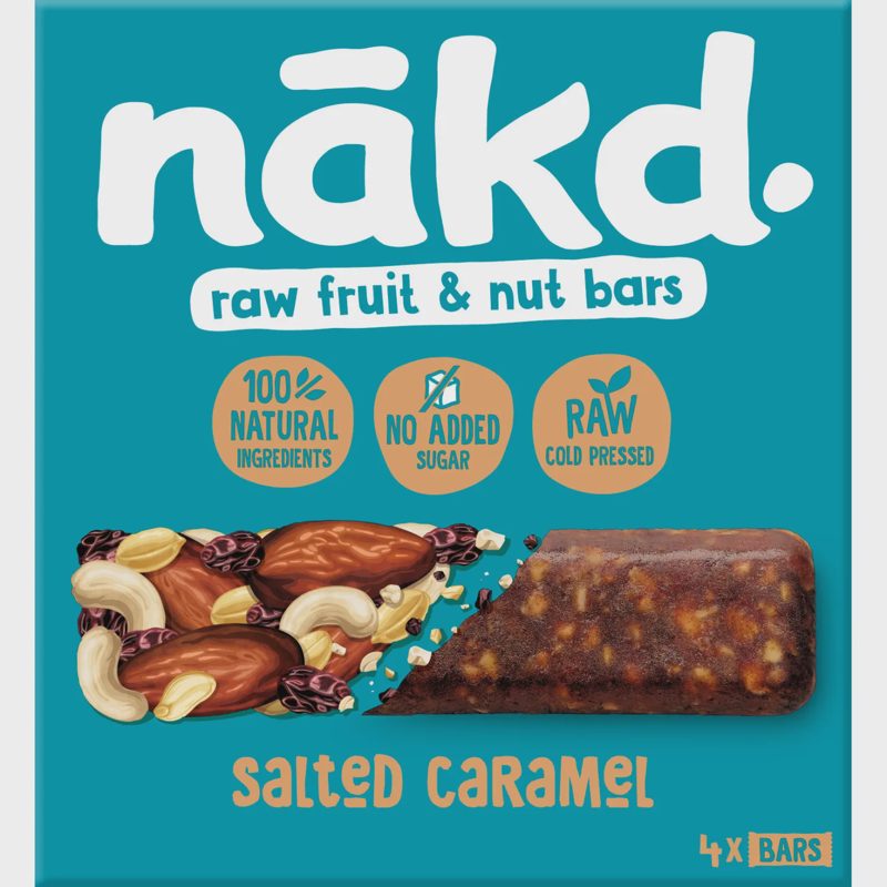 Vaisių rieš. batonėlis NAKD S. CARAMEL, 4x35g